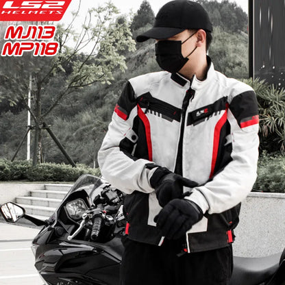 LS2 Motorcycle Jacket – Windproof, Breathable, and Reflective