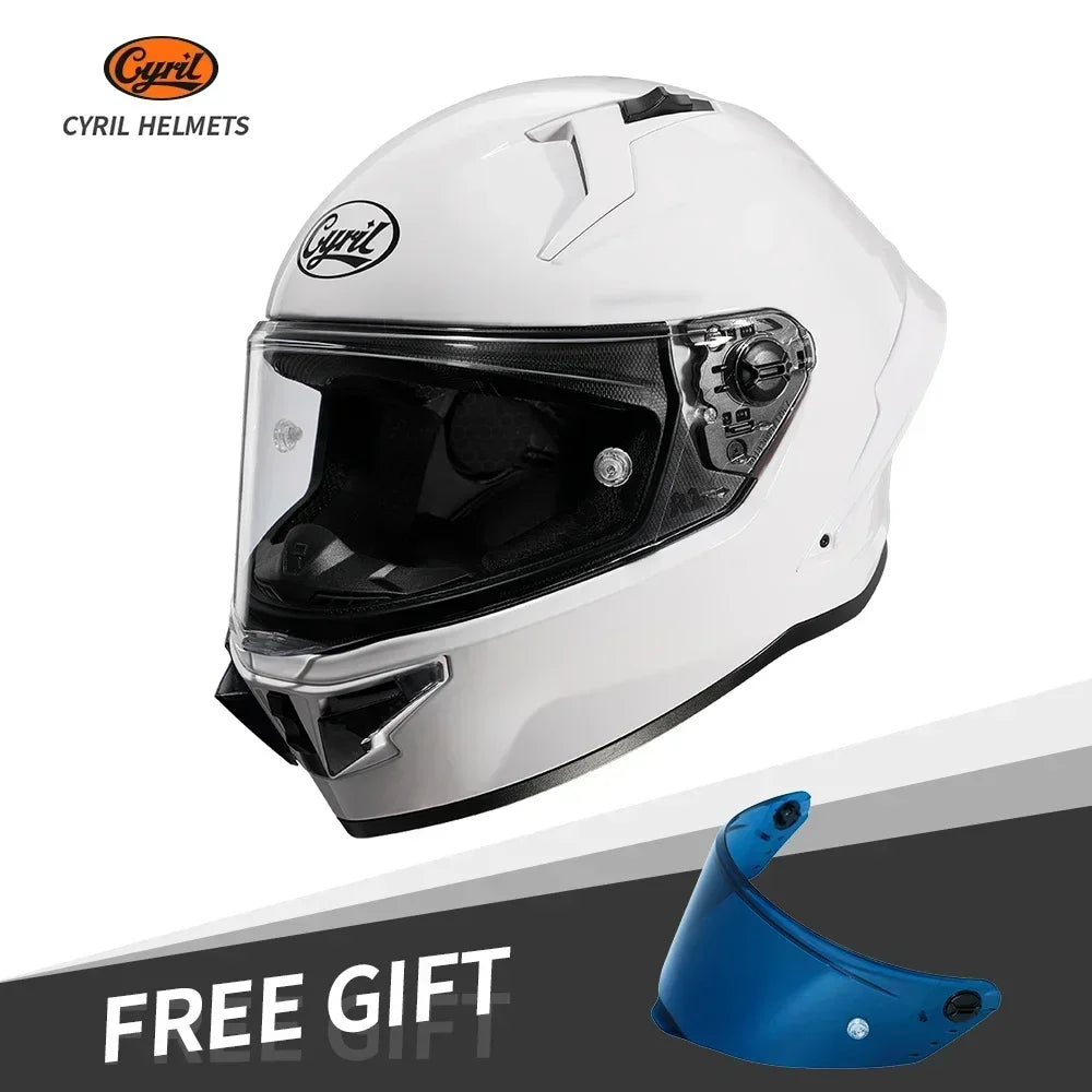 CYRIL FF352 Full Face Motorcycle Helmet, Unisex + Free Accessory