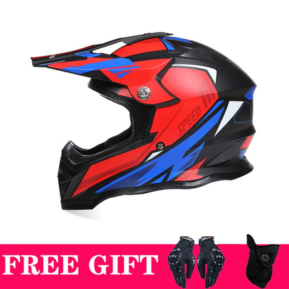 Off-Road Full Face Motorcycle Helmet, ECE DOT Approved, ATV & Rally Racing