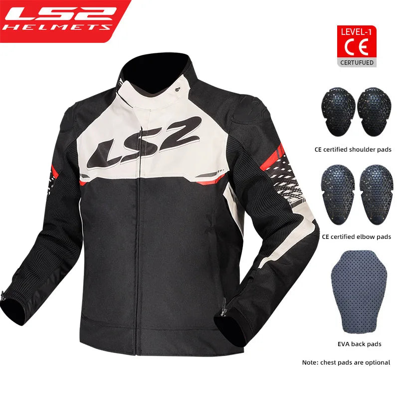 LS2 APEX Motorcycle Jacket – Waterproof and Padded for Winter