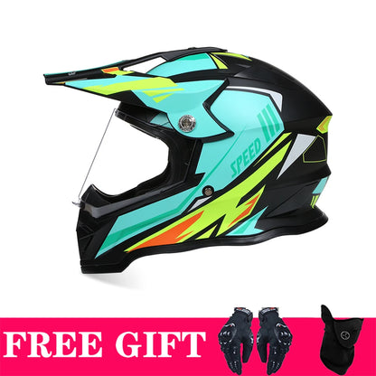 Off-Road Full Face Motorcycle Helmet, ECE DOT Approved, ATV & Rally Racing