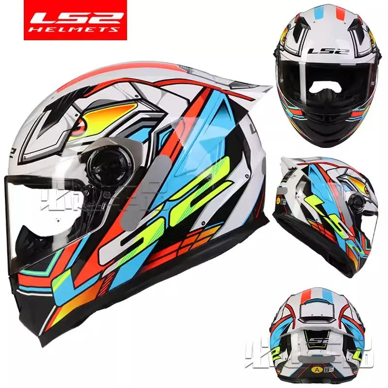 LS2 FF300 Full Face Motorcycle Helmet, ECE Approved, Clear Visor