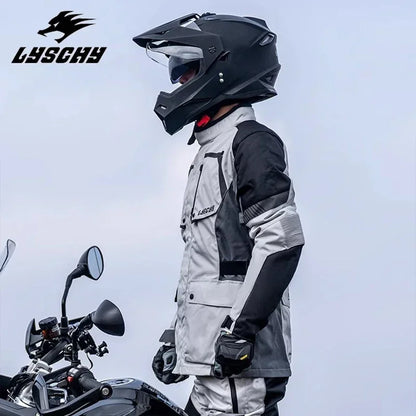 LYSCHY Motorcycle Jacket – Waterproof and Padded for Winter Protection