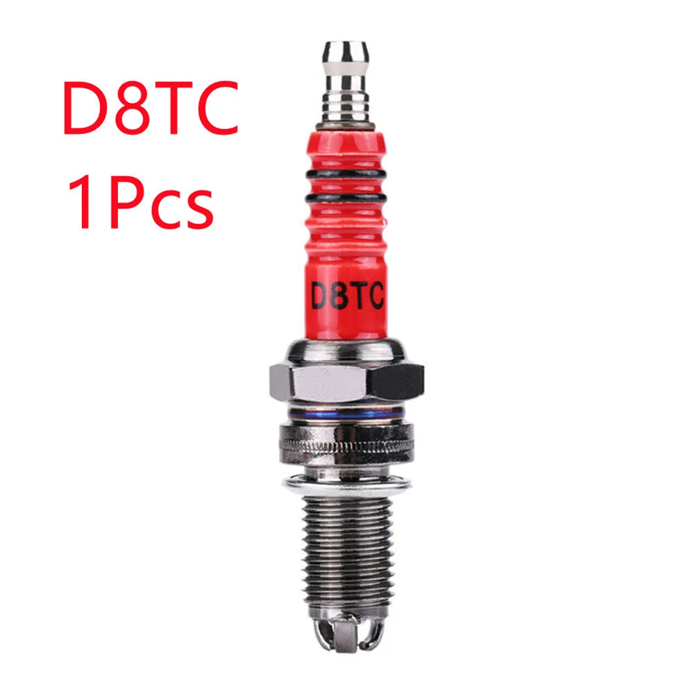 Triple Electrode Spark Plugs for Motorcycles, ATVs, and Go-Karts – Compatible with GY6 and CG Engines