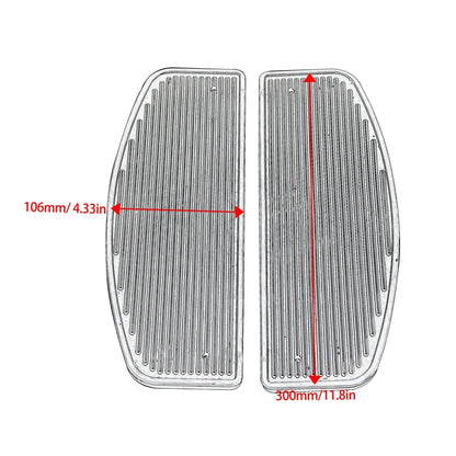 Rubber Floor Mat Kit for Harley Davidson - Touring, Street, and Road Glide Models